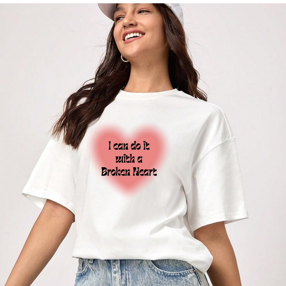 I Can Do It With A Broken Heart T-Shirt | Aura Heart Graphic Tee