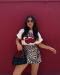 Wild Side Leopard Print Mini Skirt