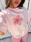 Blush Bloom Aesthetic Tee – Soft Girl Summer Essential